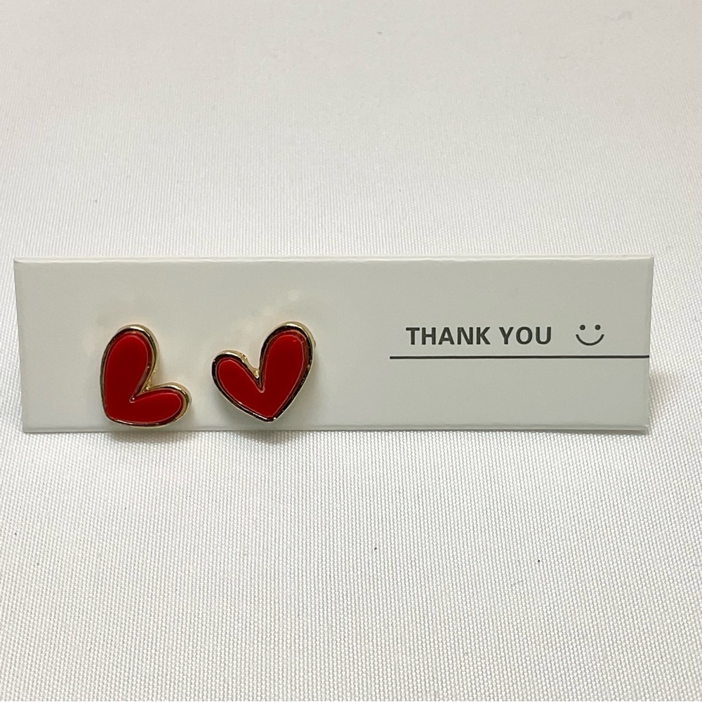 Red Heart Earrings